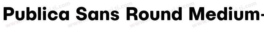 Publica Sans Round Medium字体转换